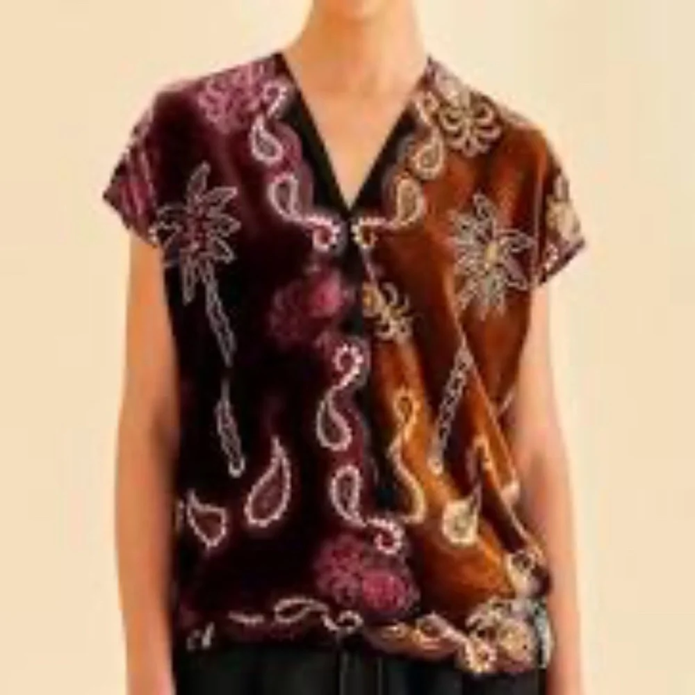 Farm Rio | Sweet Mermaids Top | Small
